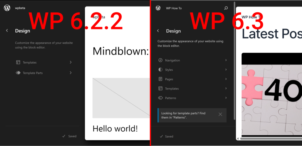 6 2 VS 6 3 Site View alt tag nr